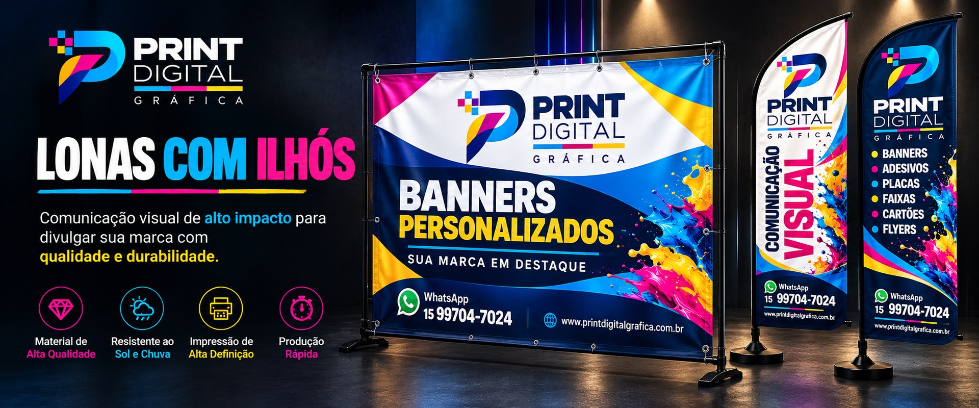 Lonas e comunicação visual personalizada